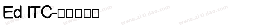 Ed ITC字体转换